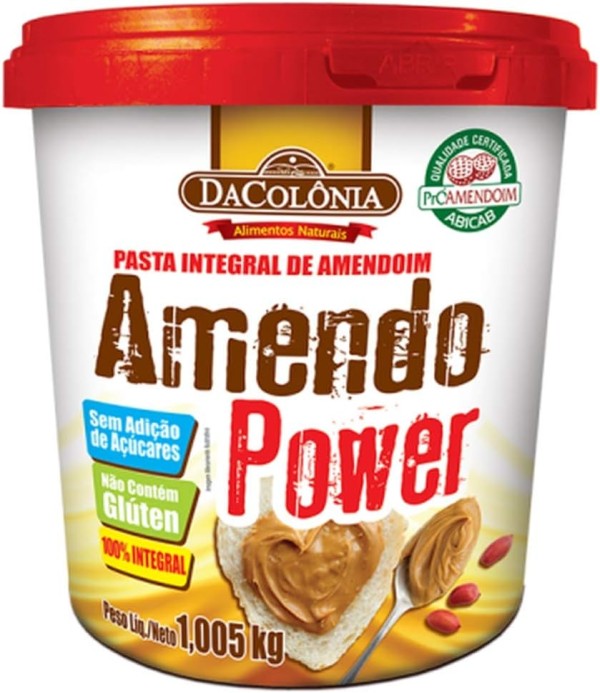 Encontraproduto.com.br - Pasta de Amendoim Amendo Power Pote com 1,005kg