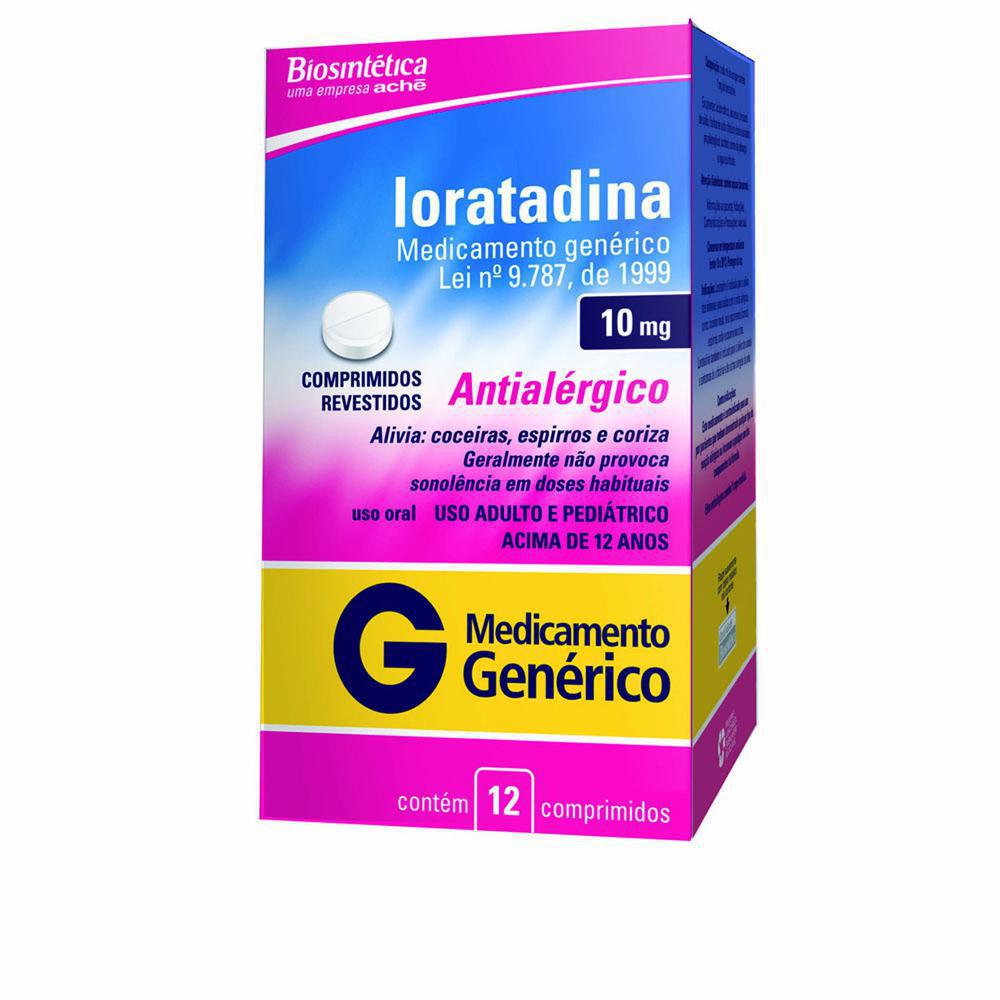 Encontraproduto.com.br - Loratadina 10mg Biosintética 12 Comprimidos Revestidos