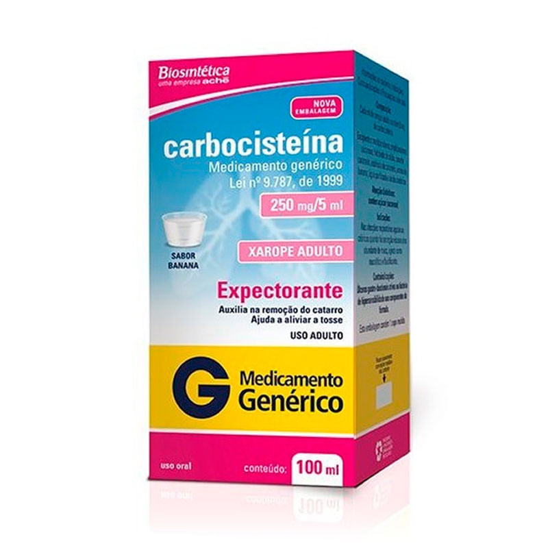 Carbocisteina Biosintetica xarope Adulto 100ml