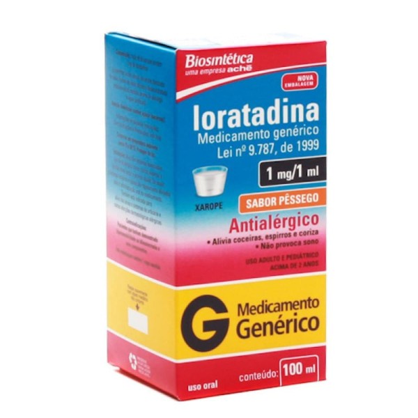 Encontraproduto.com.br - Loratadina Biossintetica 1mg/ml xarope 100ml
