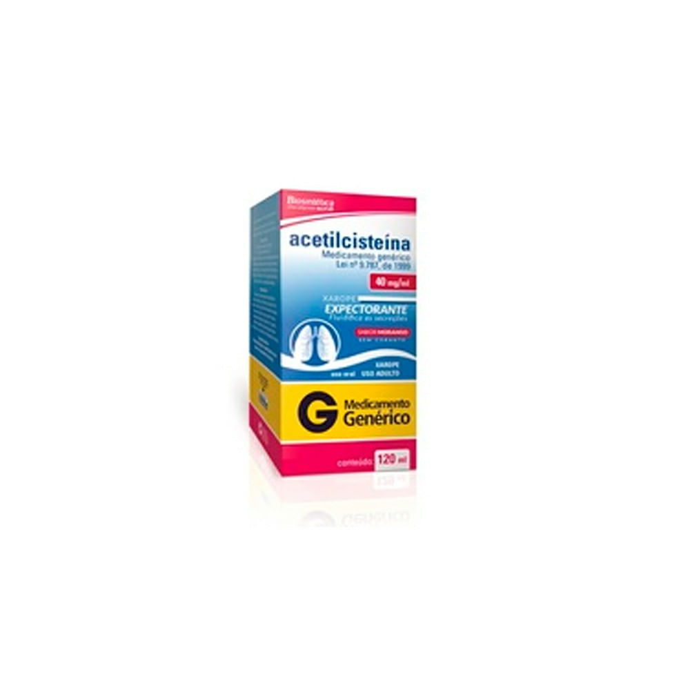 Encontraproduto.com.br - Acetilcisteína Xarope Adulto 40mg/ml Aché Frasco 120ml  + 1 copo medidor﻿