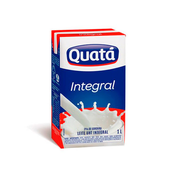 Encontraproduto.com.br - Leite Longa Vida Quatá Integral TP com 1L