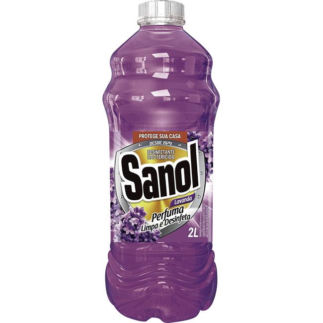 Encontraproduto.com.br - Desinfetante Sanol Lavanda Frasco com 2L