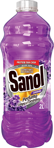 Encontraproduto.com.br - Desinfetante Sanol Lavanda Frasco com 2L