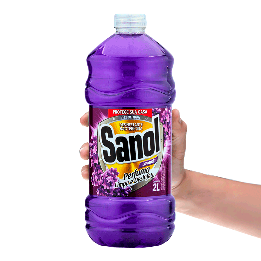 Encontraproduto.com.br - Desinfetante Sanol Lavanda Frasco com 2L