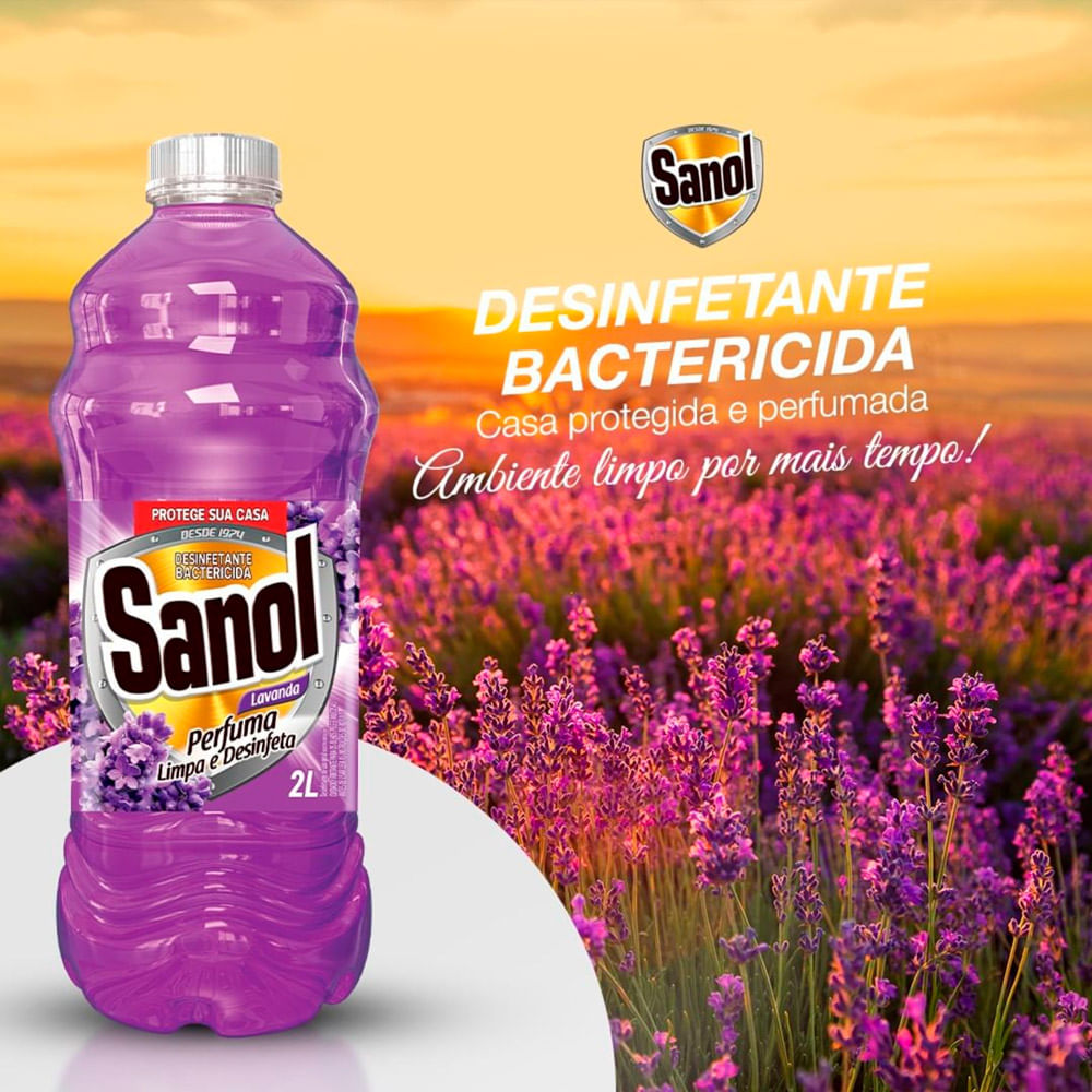 Encontraproduto.com.br - Desinfetante Sanol Lavanda Frasco com 2L
