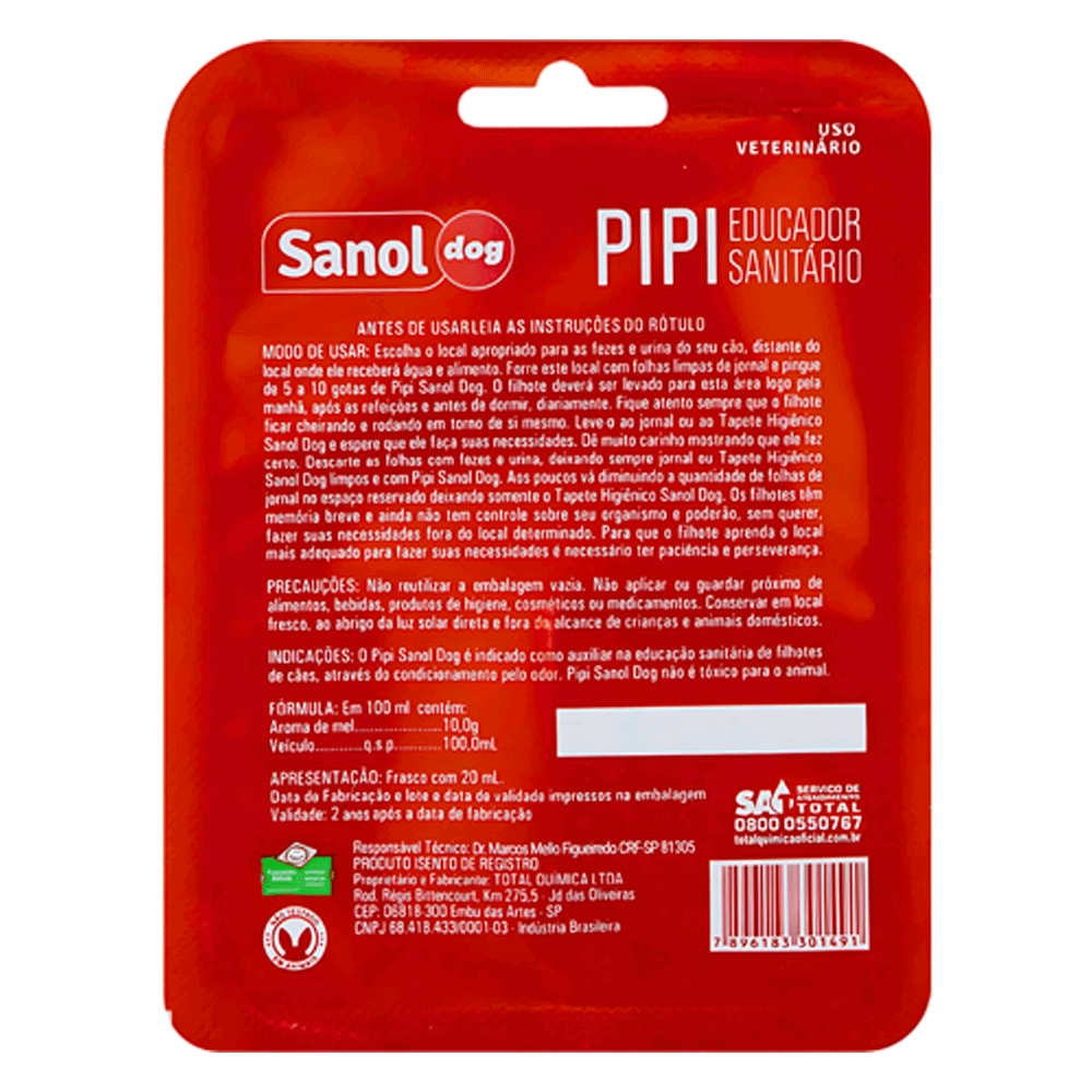 Encontraproduto.com.br - Educador Sanitário Pipi Sanol Dog