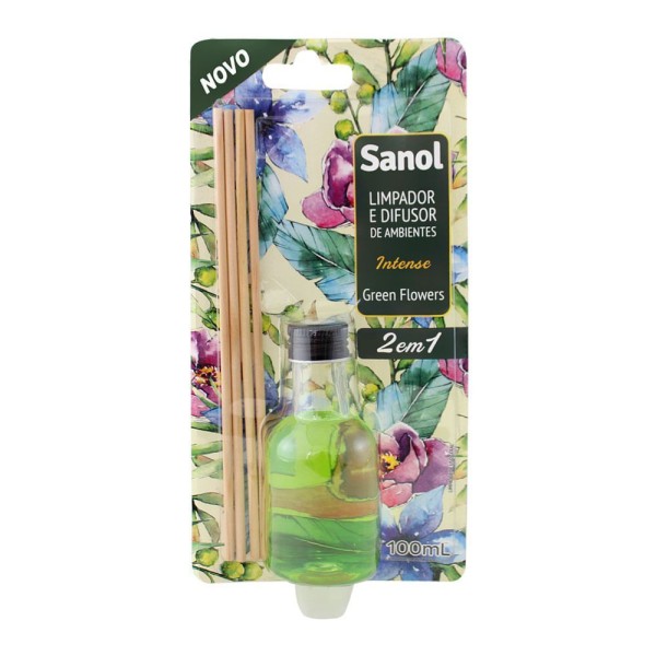 Encontraproduto.com.br - Limpador Difusor Intense Sanol Green 100ml