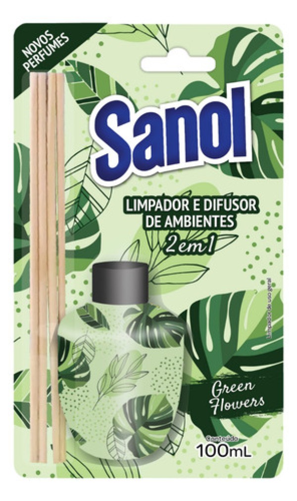 Limpador Difusor Intense Sanol Green 100ml