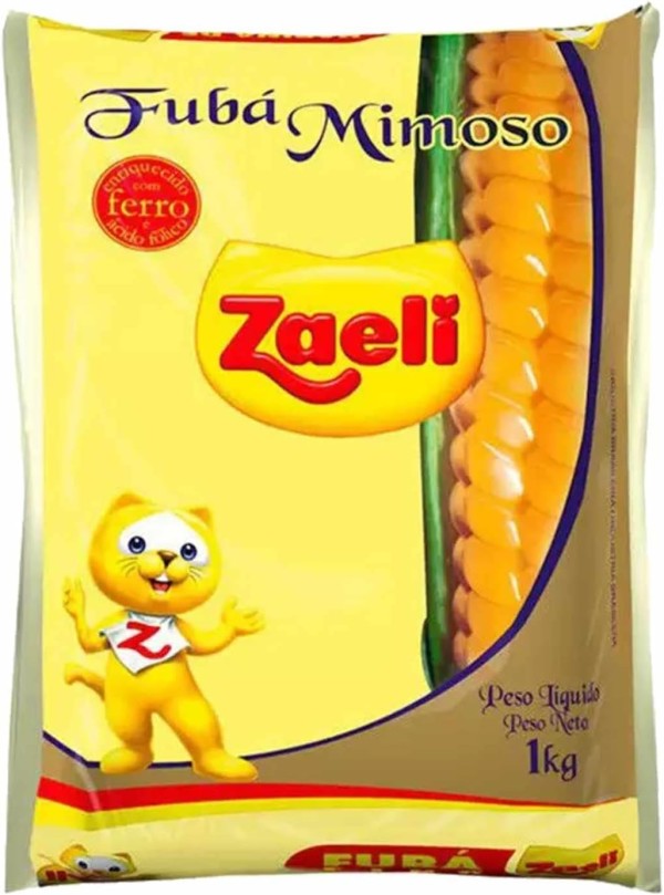 Fubá Milho Zaeli Pacote 1Kg
