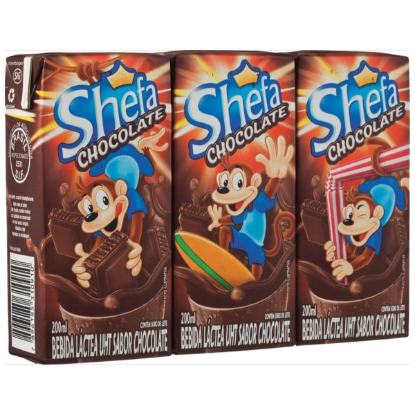 Encontraproduto.com.br - Bebida Láctea Shefinha Chocolate 200ml