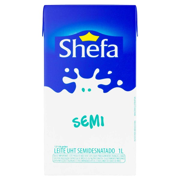 Encontraproduto.com.br - Leite Uht Semi Desnatado Shefa 1L