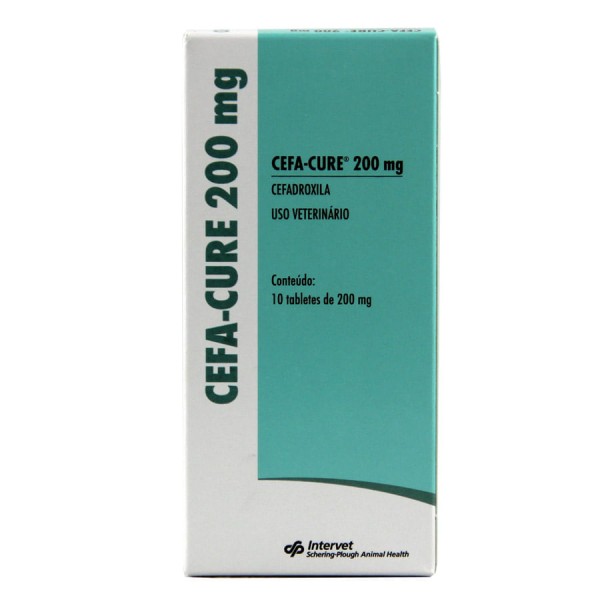 Encontraproduto.com.br - Cefa-Cure 200mg 10 tabletes MSD Antibiótico Cães