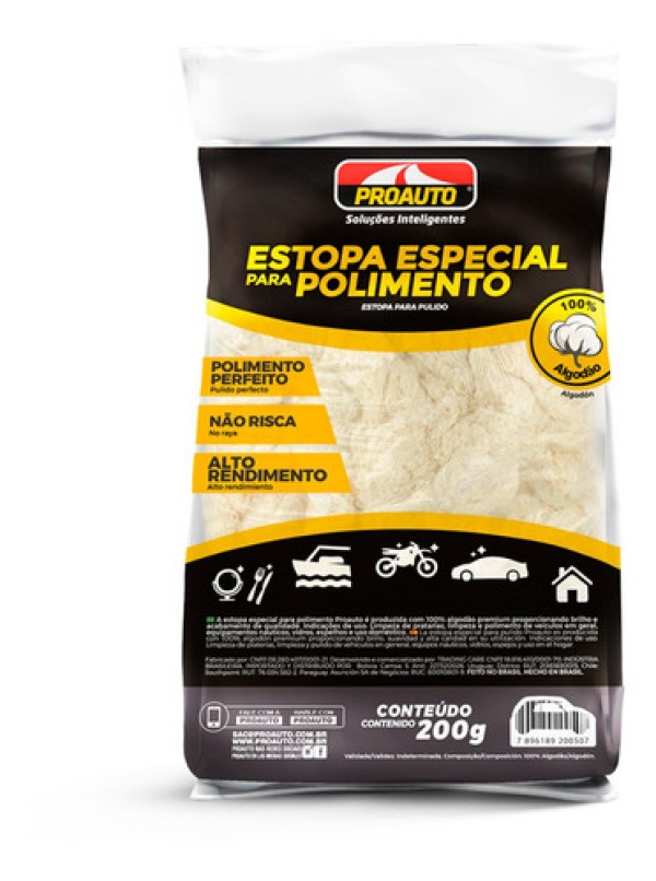 Estopa Especial para Polimento 200g - PROAUTO