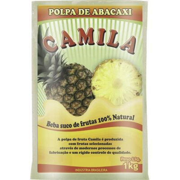 Encontraproduto.com.br - Polpa Camila Congelada Abacaxi Pacote com 1kg