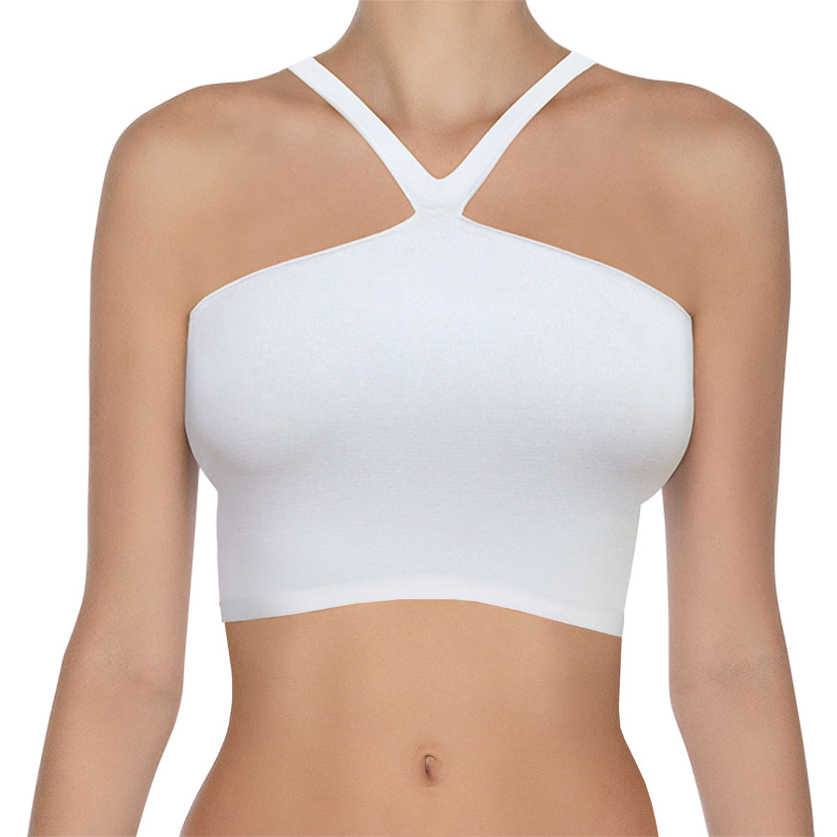 Encontraproduto.com.br - Cropped Hanes Multi-Way 5771 Branco - P