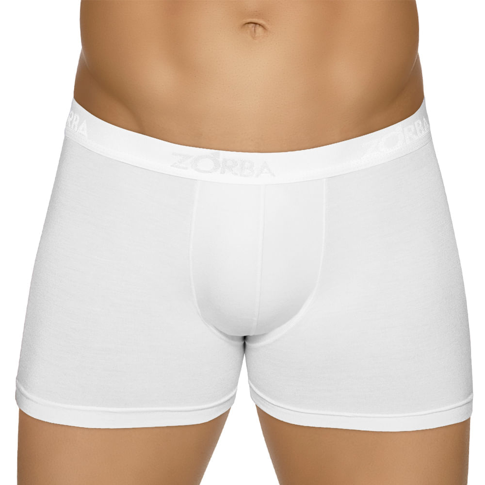Encontraproduto.com.br - Kit 3 Cuecas Zorba Boxer Fit Modal 689 Pto/Bco/Chu - M M Preto/Branco/Chumbo