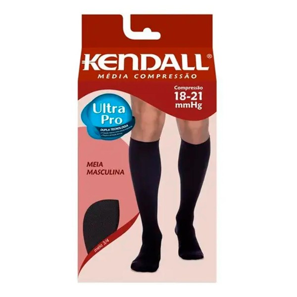 Encontraproduto.com.br - Meia 3/4 Kendall Masculina Media Compressão Marrom