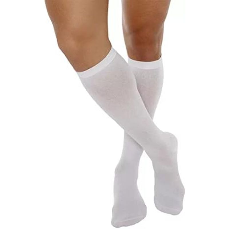 Meia 3/4 Kendall Masculina Media Compressão Branco