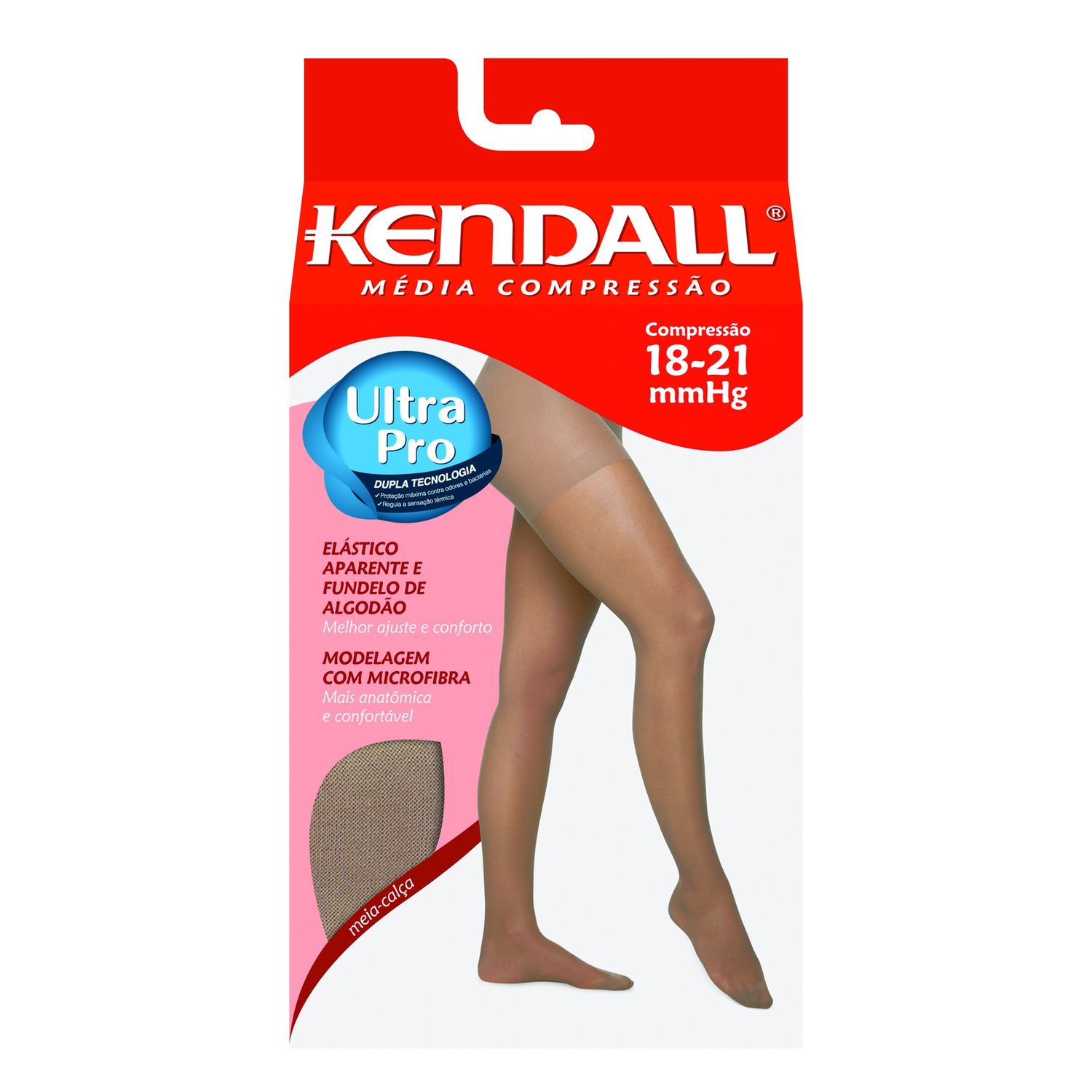 Meia Calça Kendall Media Compressão Mel