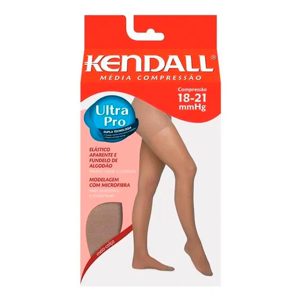 Meia Calça Kendall Media Compressão Preto