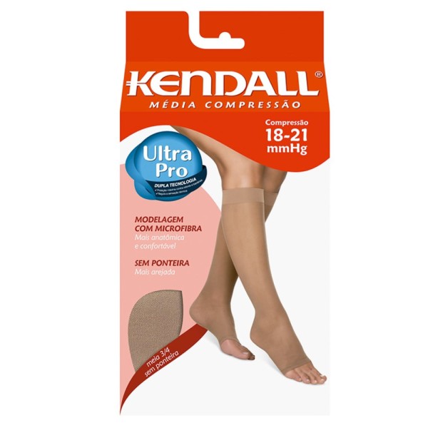 Encontraproduto.com.br - Meia 3/4 Kendall Média Compressão Sem Ponteira Cor Mel Tamanho G