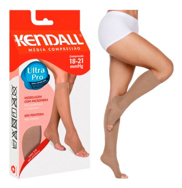 Meia 3/4 Kendall Média Compressão Sem Ponteira Cor Mel Tamanho G