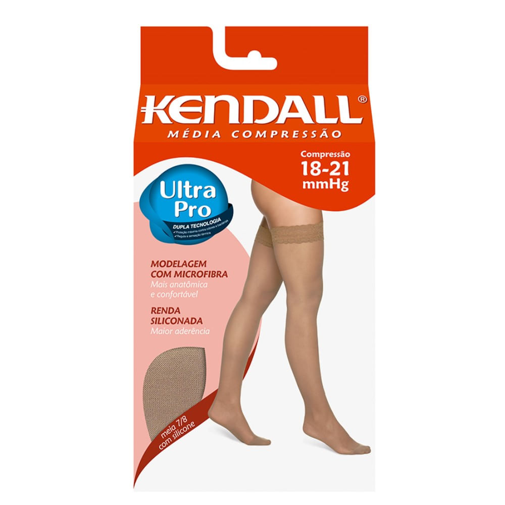 Encontraproduto.com.br - Meia 7/8 Kendall Media Compressão Mel