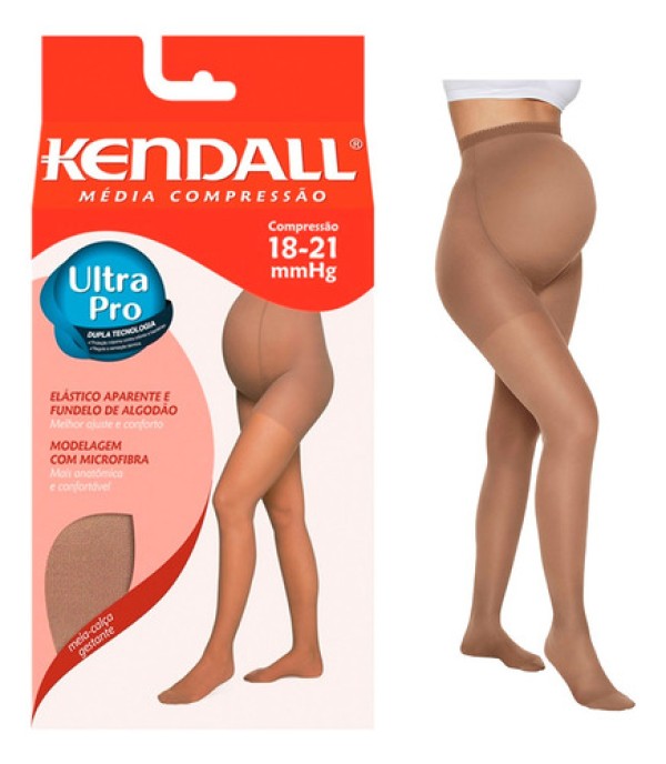 Meia Calça Kendall Para Gestante Média Compressão Com Ponteira Mel Tamanho M