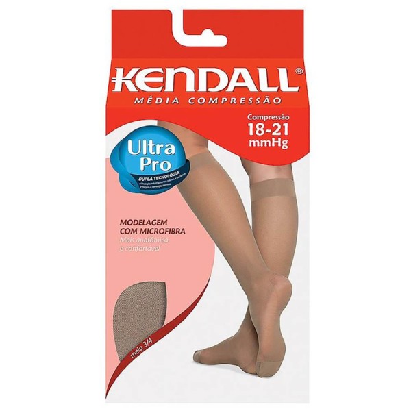 Encontraproduto.com.br - Meia Kendall 3/4 18-21 mmhg Com Ponteira 1671 XG Mel
