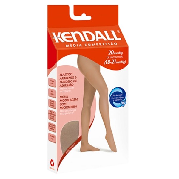 Encontraproduto.com.br - Meia Calça Kendall Média Compressão com ponteira XG Mel