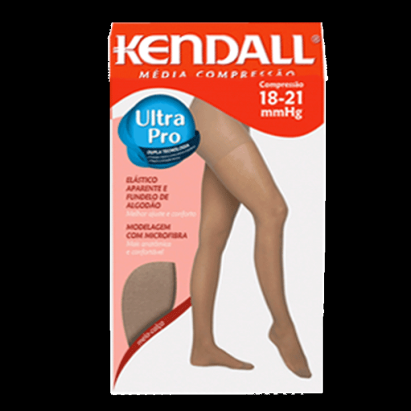 Encontraproduto.com.br - Meia Calça Kendall Média Compressão com ponteira XG Mel