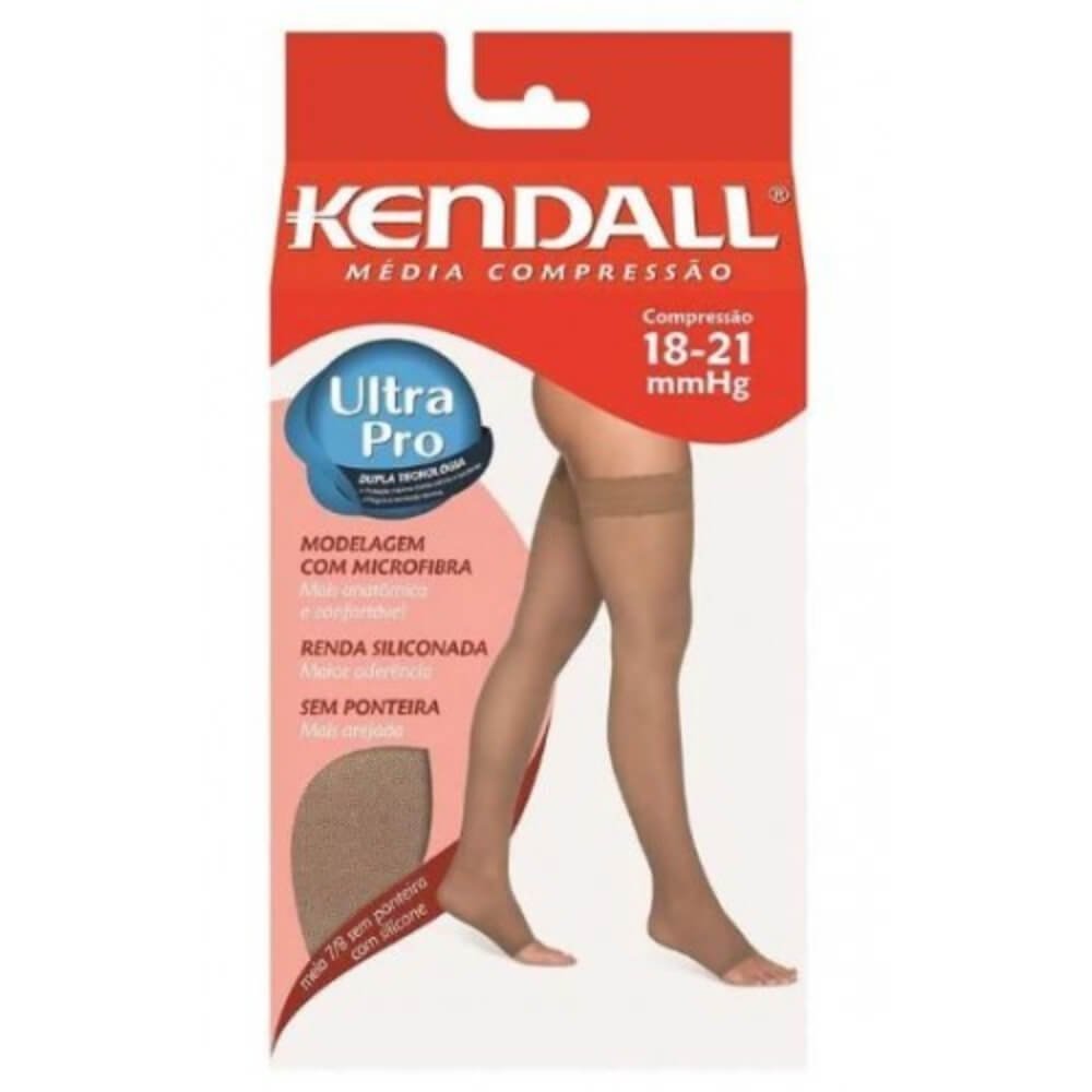Encontraproduto.com.br - Meia de Compressão Média Kendall 7/8 Tamanho GG Mel Sem Ponteira