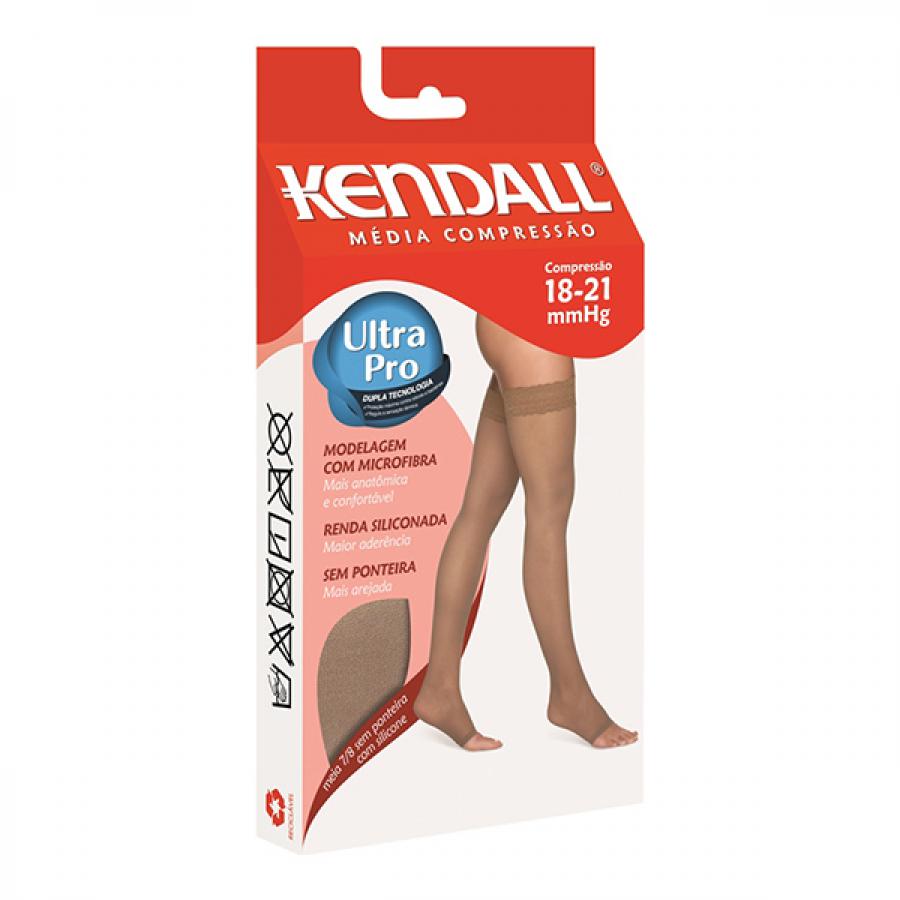 Encontraproduto.com.br - Meia de Compressão Média Kendall 7/8 Tamanho GG Mel Sem Ponteira