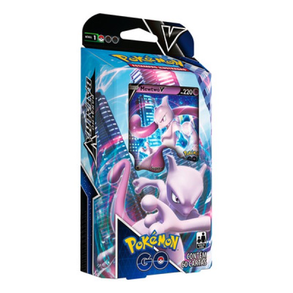 Encontraproduto.com.br - Pokémon Go Deck Batalha V com 60 Cartas Copag