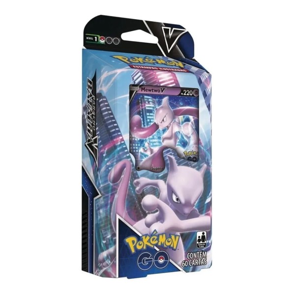 Encontraproduto.com.br - Pokémon Go Deck Batalha V com 60 Cartas Copag