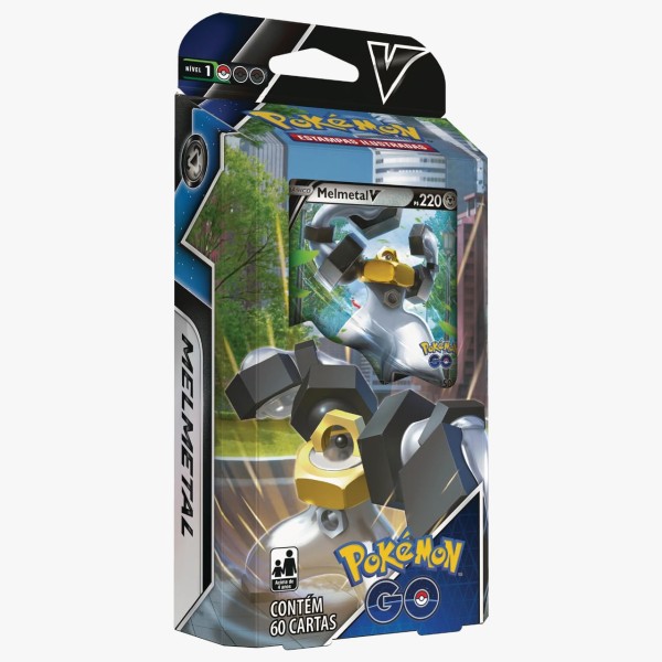 Encontraproduto.com.br - Pokémon Go Deck Batalha V com 60 Cartas Copag
