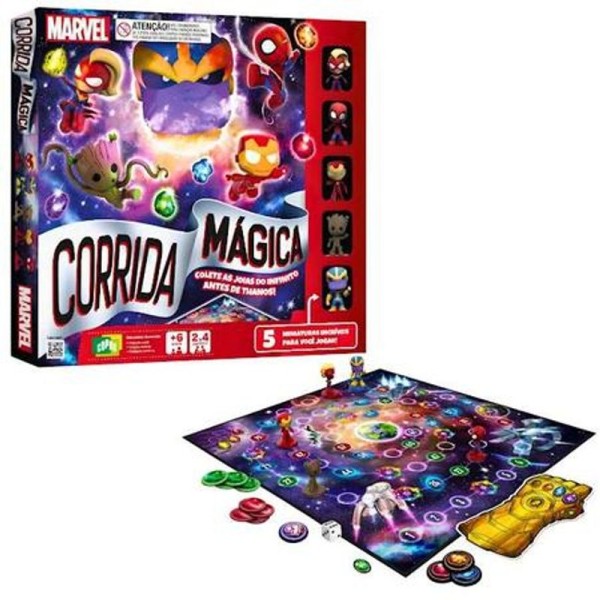 Encontraproduto.com.br - Jogo Corrida Mágica Marvel Copag 31427