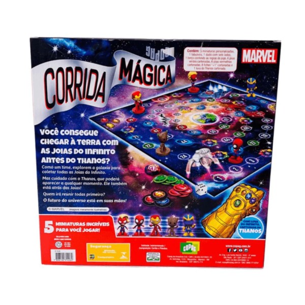 Encontraproduto.com.br - Jogo Corrida Mágica Marvel Copag 31427