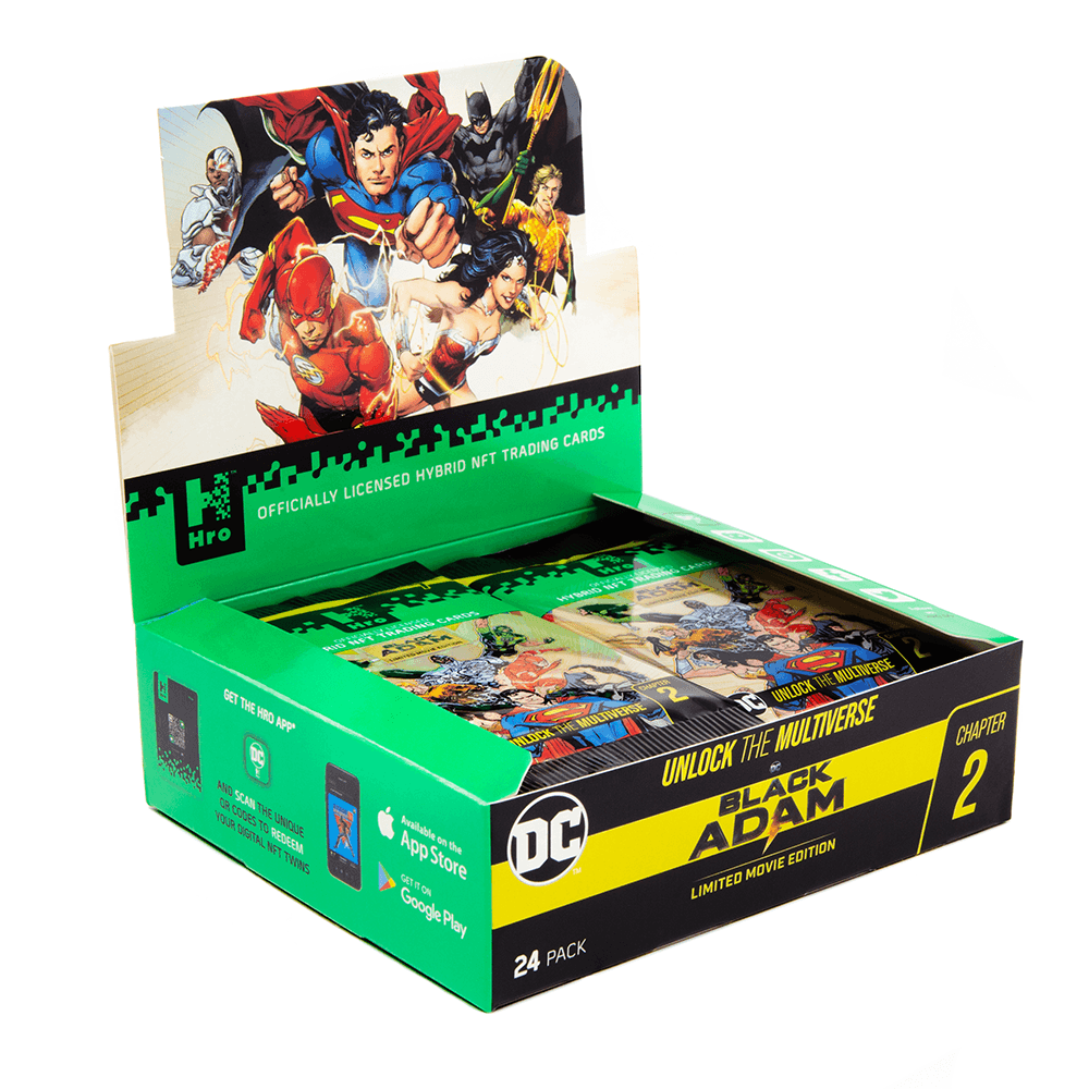 Encontraproduto.com.br - Cartas Colecionáveis Nft Hro Dc Black Adam - Cdu (24-Pack)