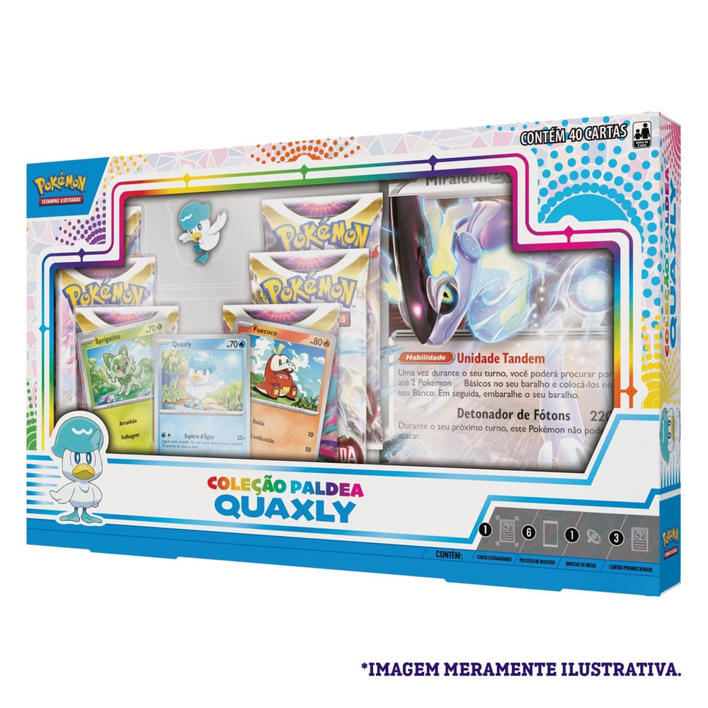 Encontraproduto.com.br - Box Copag Pokemon Colecao Paldea (MP)