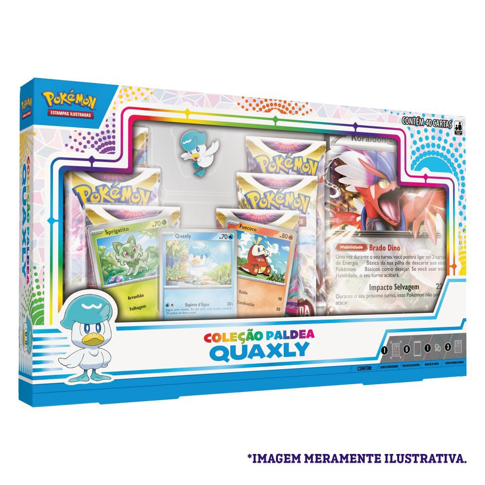Encontraproduto.com.br - Box Copag Pokemon Colecao Paldea (MP)