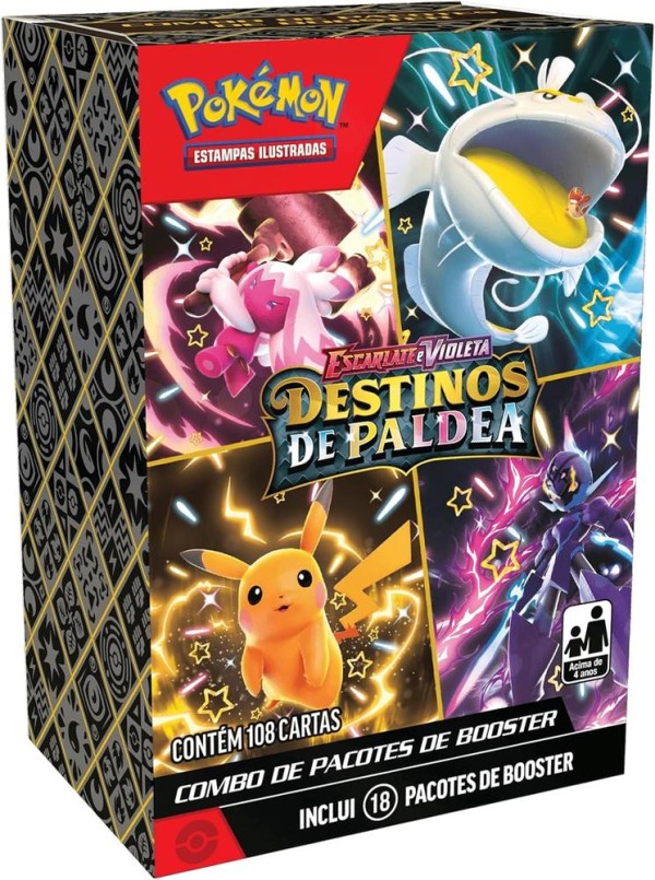 Encontraproduto.com.br - Mini Booster Copag Pokémon Paldea (MP)