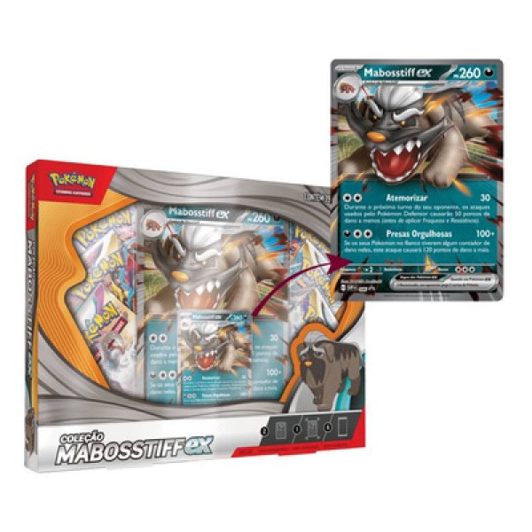 Jogo de Cartas - Pokemon Box Mabosstiff ex COPAG DA AMAZONIA