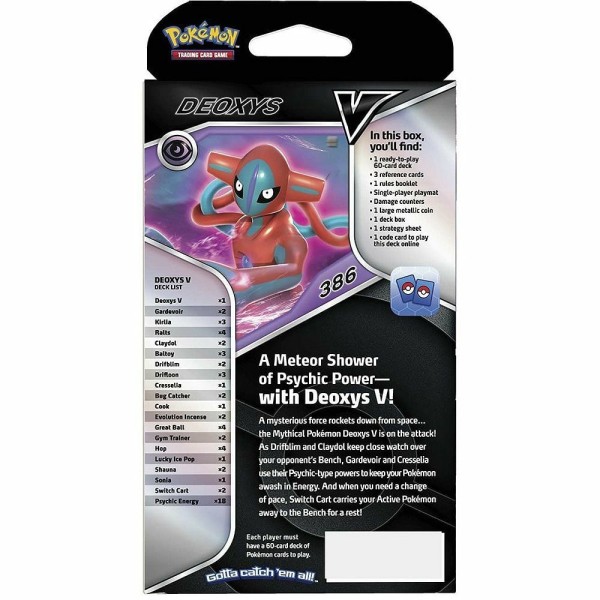 Encontraproduto.com.br - Starter Deck Baralho Pokémon Batalha V Deoxys V Copag