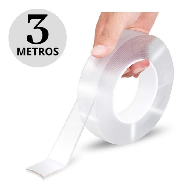 Fita Dupla Face Espuma Branco 285S 19mm x 1,5m Adere
