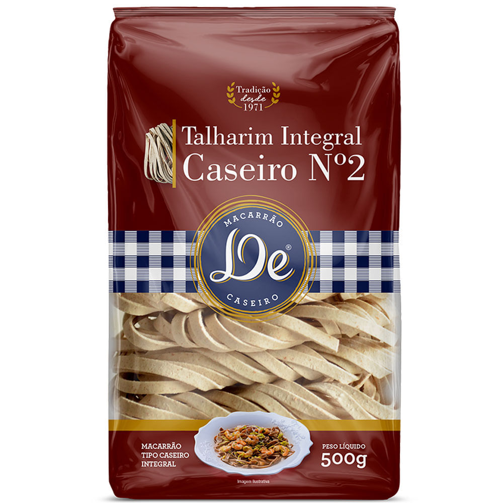 Encontraproduto.com.br - Macarrão Talharim Massas DE 2 Tradicional 500g