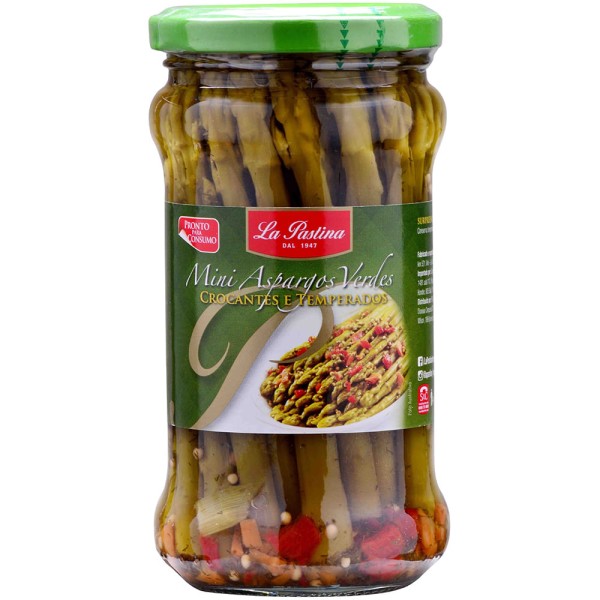 Encontraproduto.com.br - Aspargo Verde em Conserva La Pastina Gourmet 155g