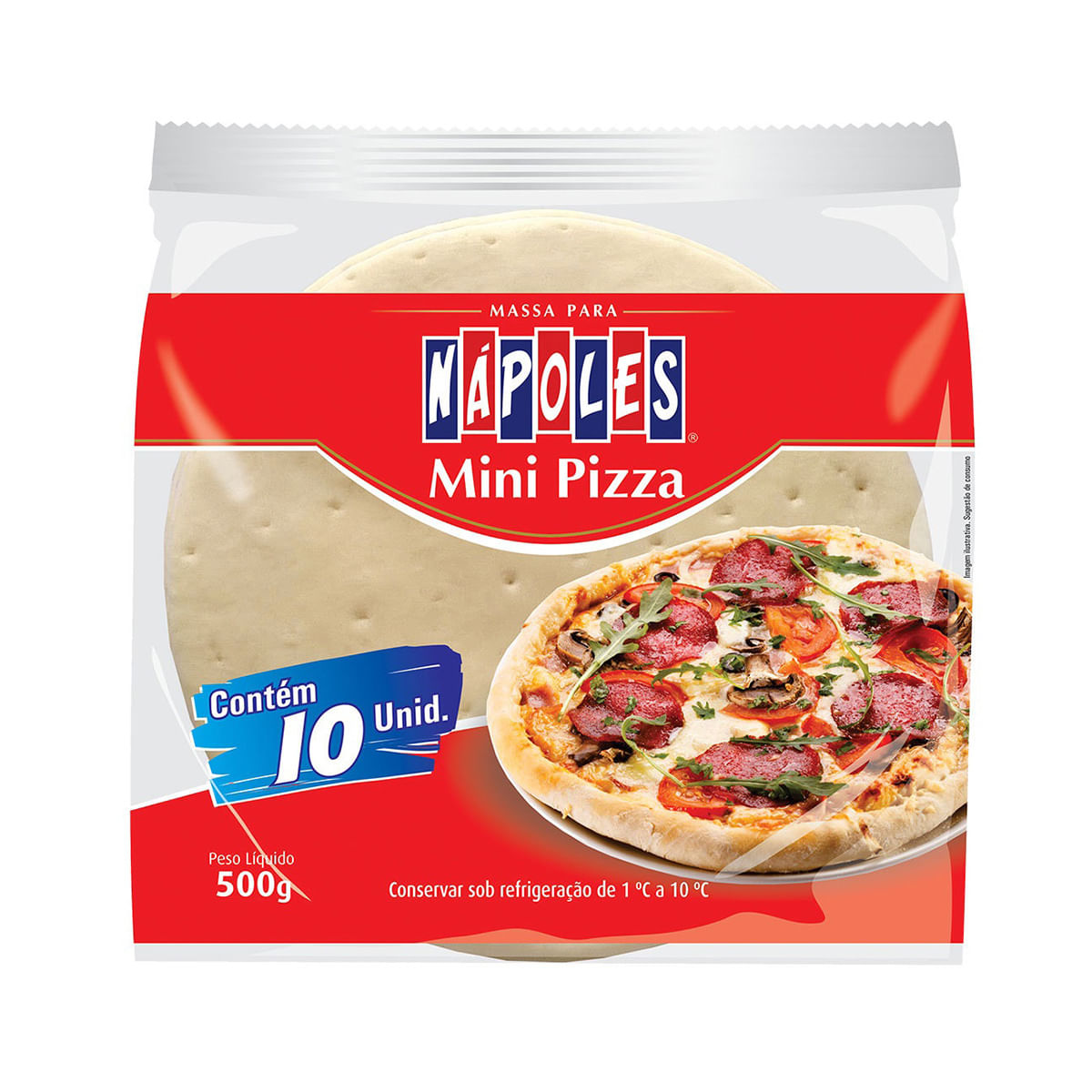 Encontraproduto.com.br - PIZZA NAPOLES MINI C/10 500G