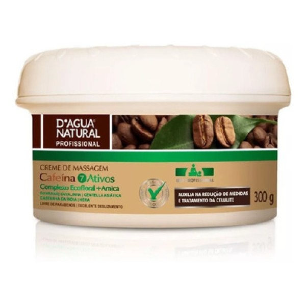 Encontraproduto.com.br - Creme de Massagem Dagua Natural Cafeína 7 Ativos 300g